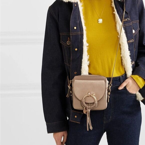 See by Chloe Small Joan Suede & Leather Crossbody Bag - Picture 2 of 12